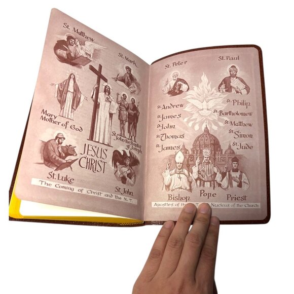 Vintage 1992 Saint Joseph Edition of the New American Bible Brown Soft Cover - Picture 12 of 14